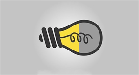 卡通白炽灯泡loading加载素材